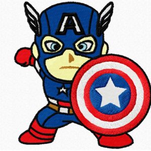 Matriz de bordado Capitão América Baby